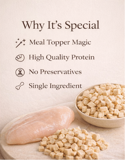 Freeze Dried Chicken Cubes (Training Bites)