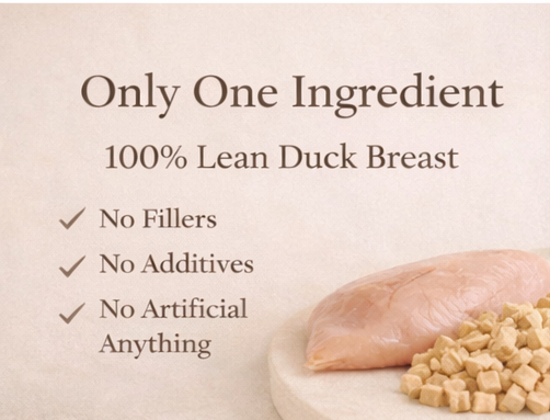 Freeze-Dried Duck Cubes (Hypoallergenic Training Treats)