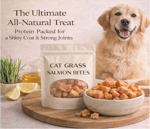 Freeze-Dried-Salmon-Fillet-Cubes -(Premium -Cut)